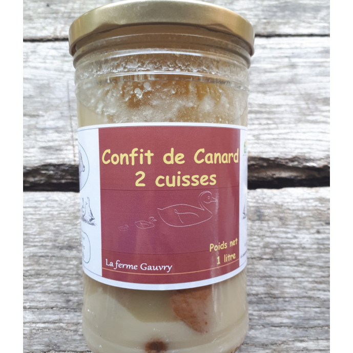 Confit de canard 2 cuisses 1L (2 personnes)