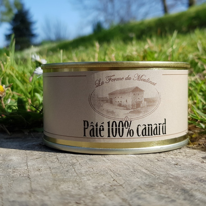 Pâté 100% canard - 185g (2 à 3 personnes)