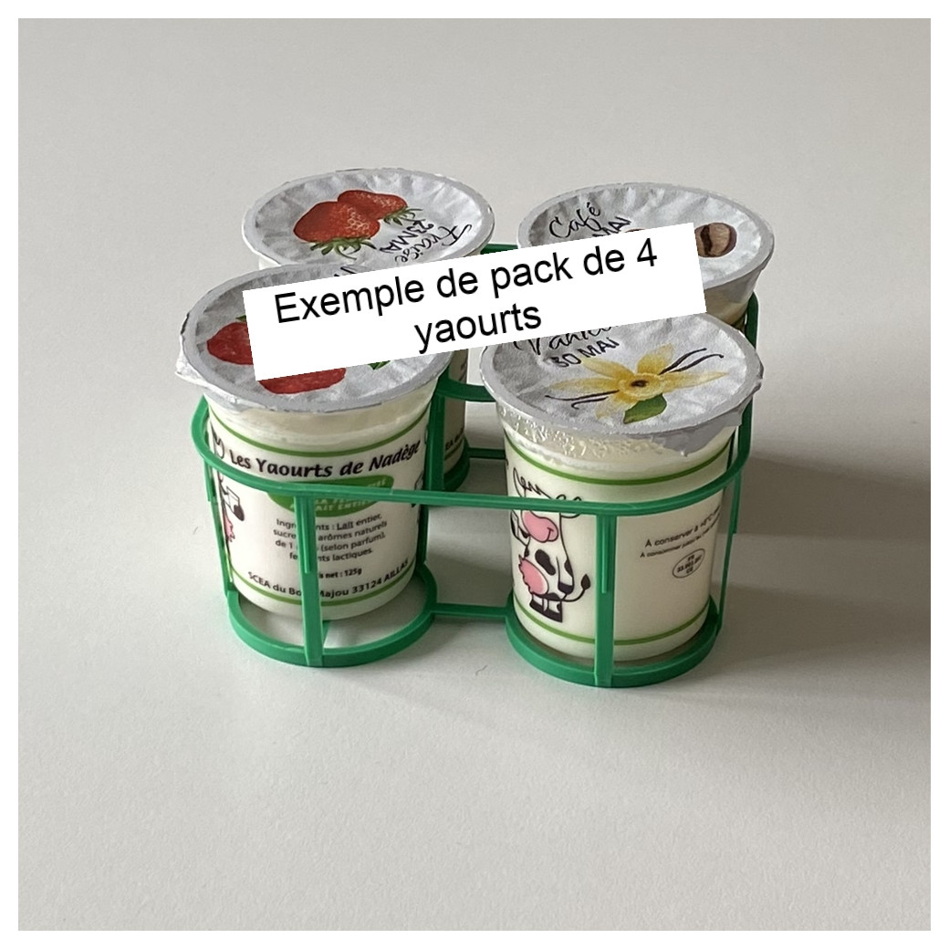 Yaourt Nature ( vendu par lot de 2 / 4 / 6 yaourts ) – Délifarm.fr