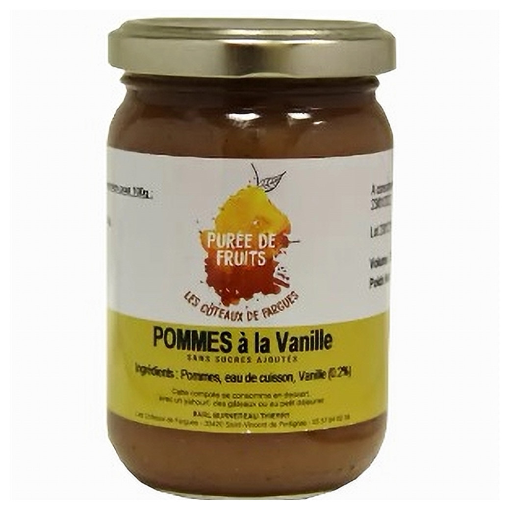 Purée de fruit - Pomme/Vanille - Pot de 220g et 430g