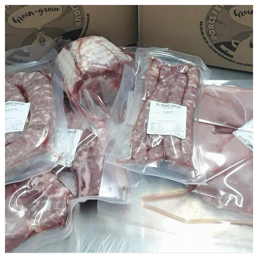 Caissette de Porc Fermier (5,5Kg)  (sur réservation) Livraison le 3 mai 2025 !