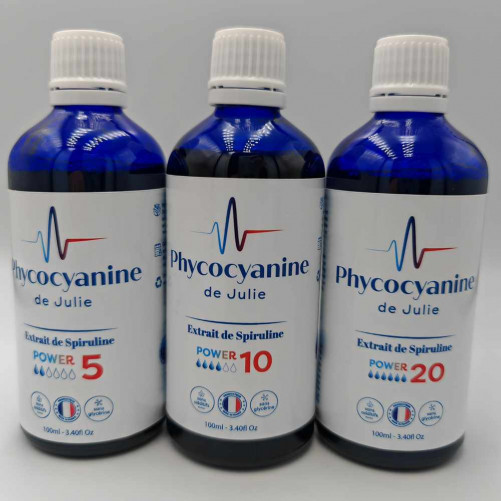 Phycocyanine Gamme POWER 5 - Flacons 100 et 200ml