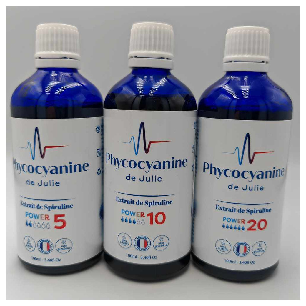 Phycocyanine Gamme POWER 5 - Flacons 100 et 200ml