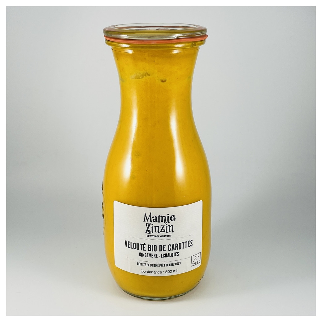 Velouté bio de carottes gingembre 50cl (1 personne)