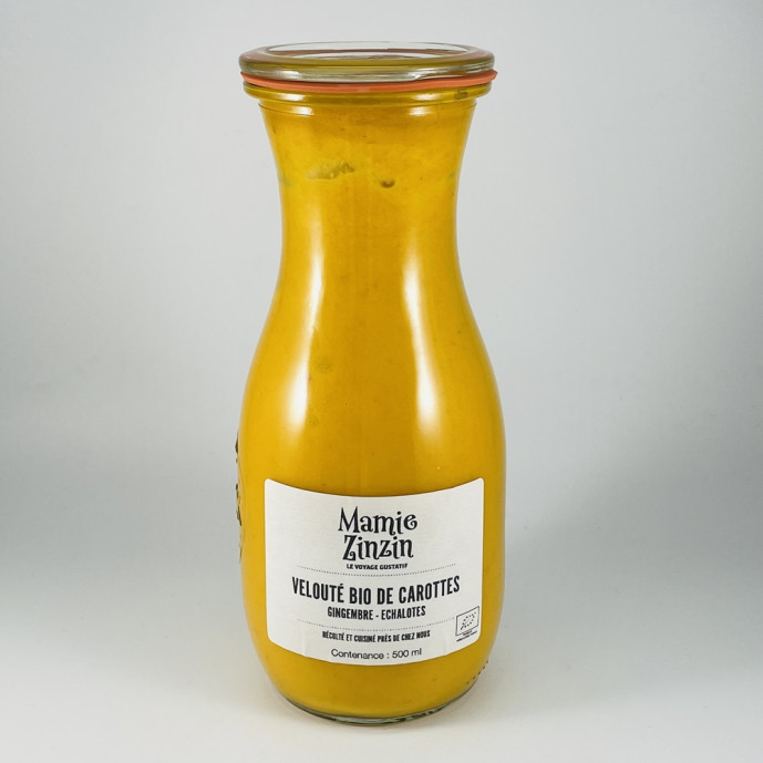 Velouté bio de carottes gingembre 50cl (1 personne)