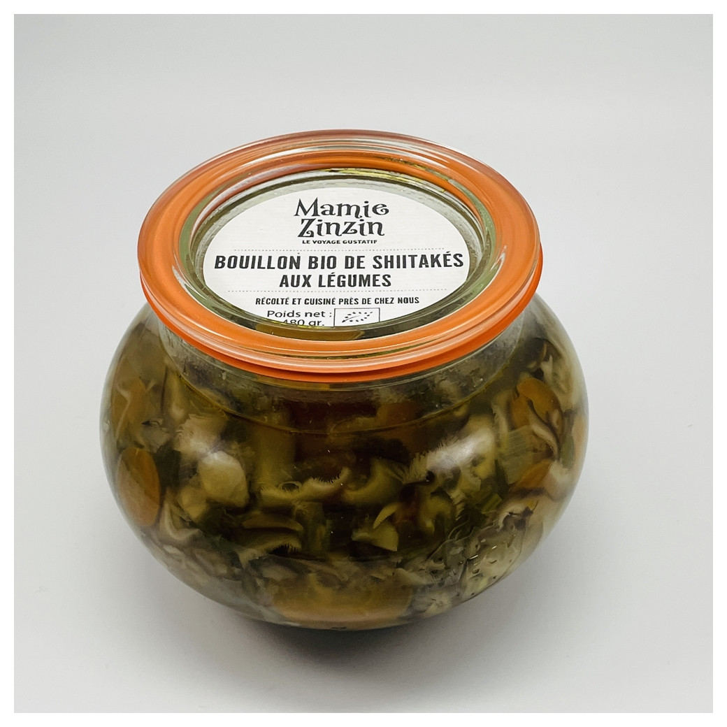 Bouillon bio de shiitaké aux légumes 480g