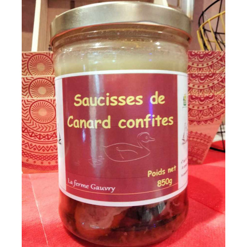 Saucisses de Canard confites - 850g (3 à 4 personnes)