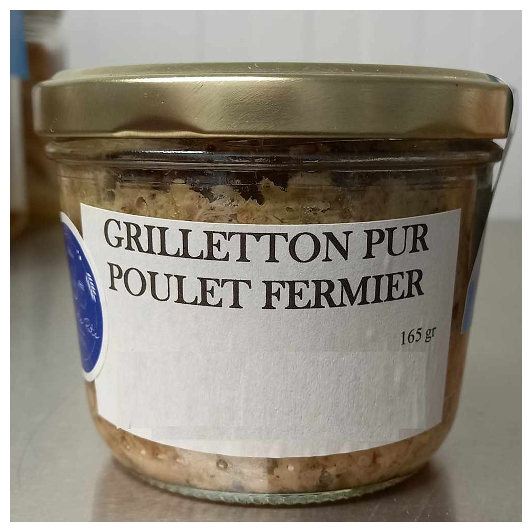 Grilletton pur Poulet fermier concentré - 165Gr