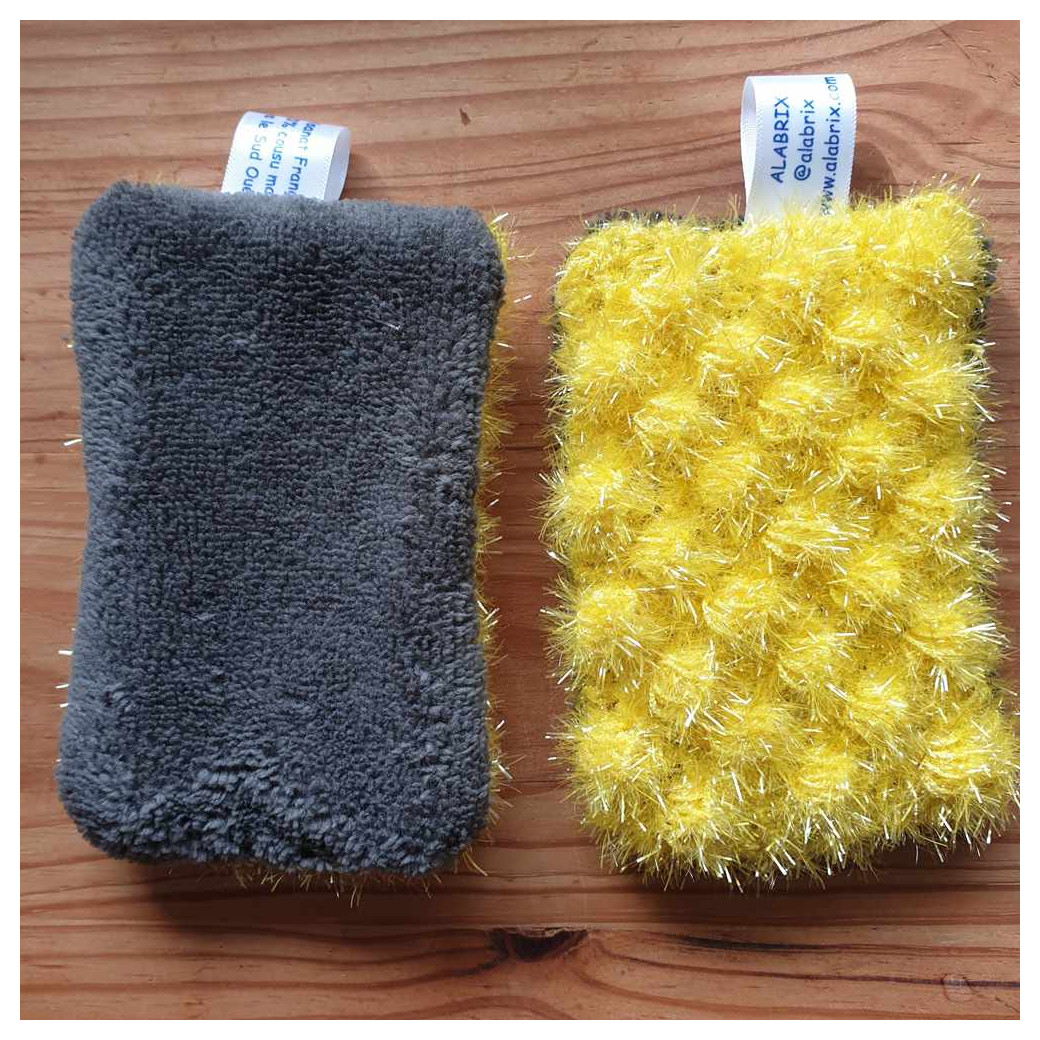 2 Eponges lavables - Crocheté et Cousu main