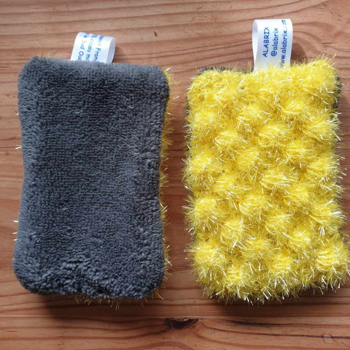 2 Eponges lavables - Crocheté et Cousu main