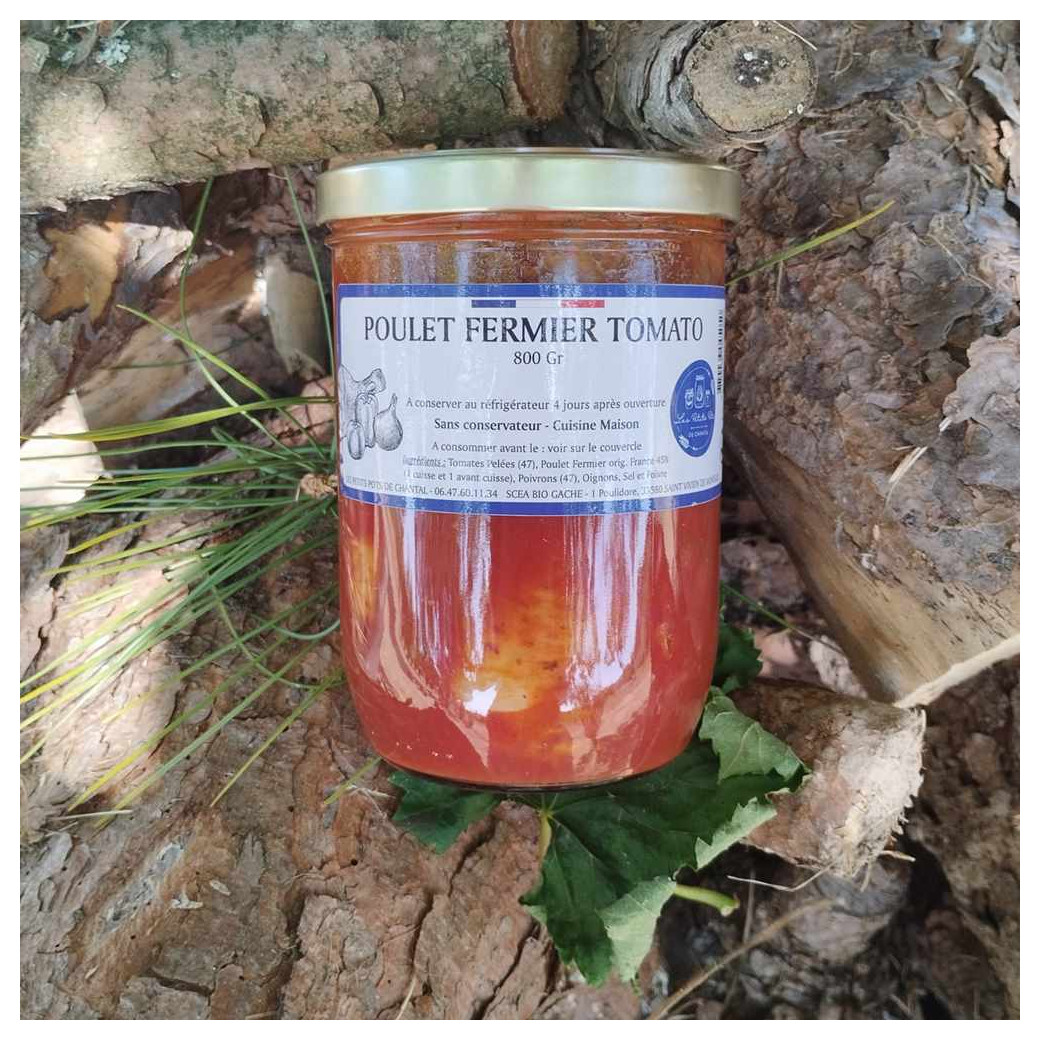 TOMATO Poulet Fermier - pot de 800g (3 à 4 personnes)