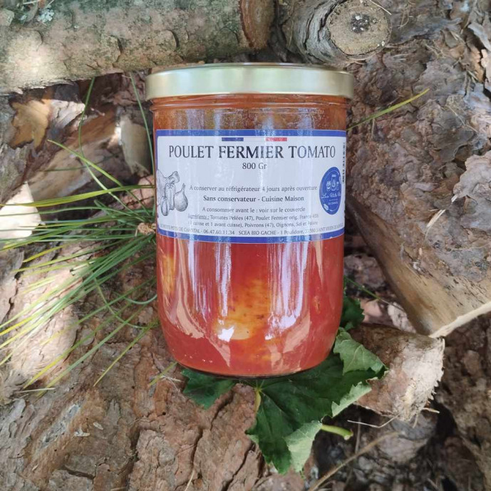 TOMATO Poulet Fermier - pot de 800g (3 à 4 personnes)