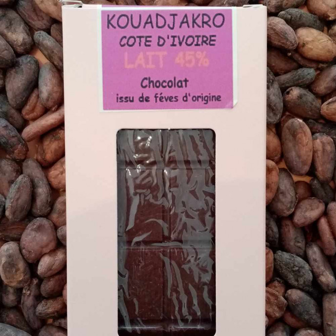 Plaque Chocolat au Lait origine Côte d'Ivoire