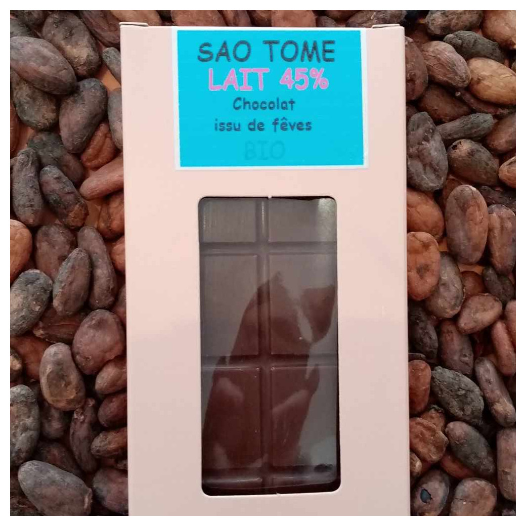 Plaque Chocolat au Lait origine Sao Tome - 100g