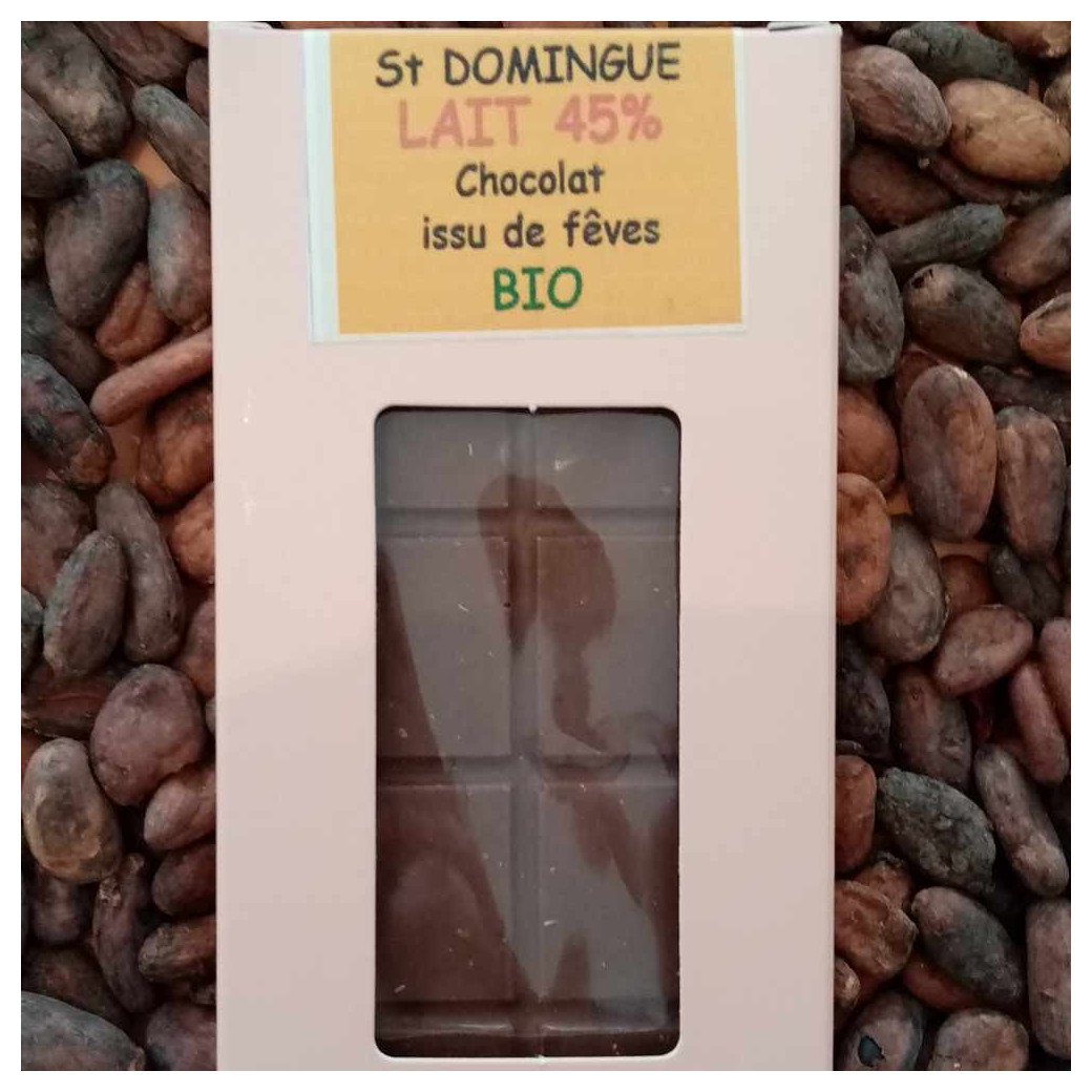 Plaque Chocolat au Lait origine Saint Domingue - 100g