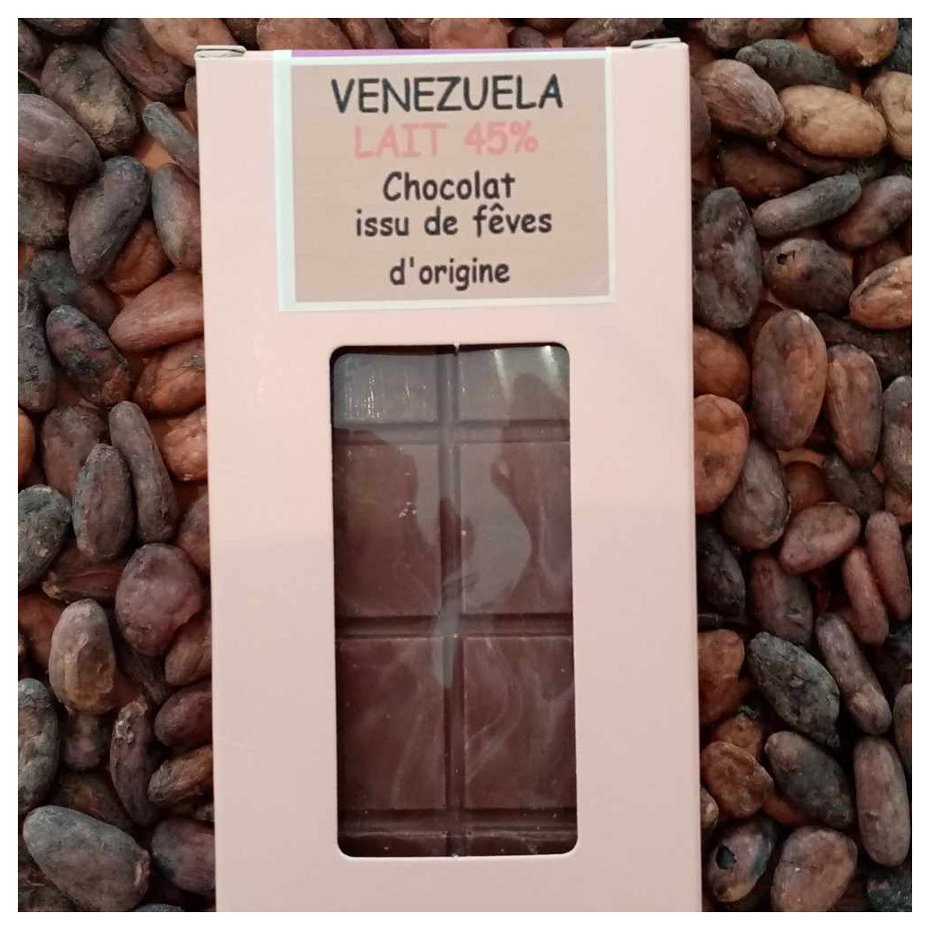 Plaque Chocolat au Lait origine Venezuela - 100g