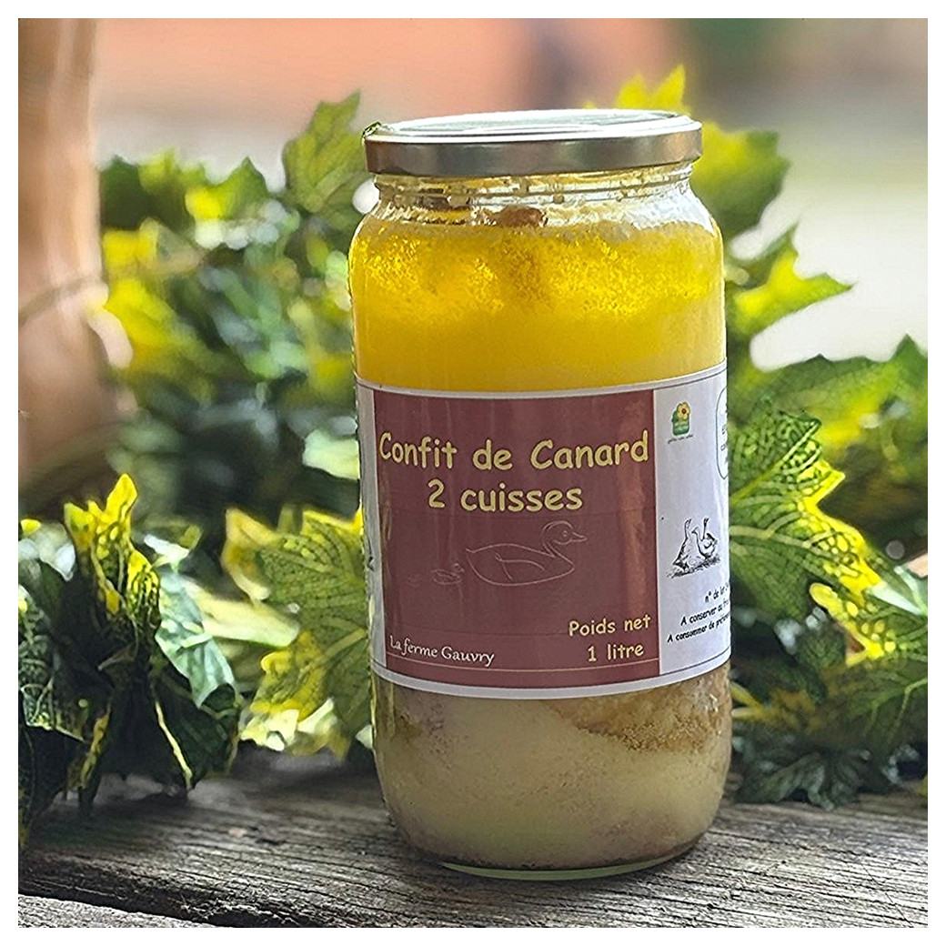Confit de canard 2 cuisses 1L (2 personnes)
