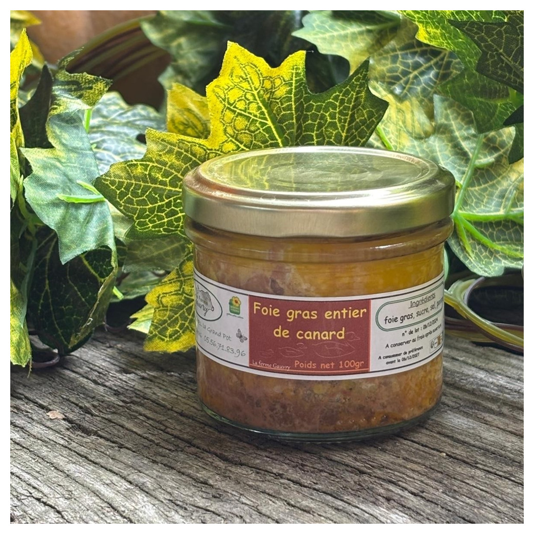 Foie gras de canard 100g (2 personnes)