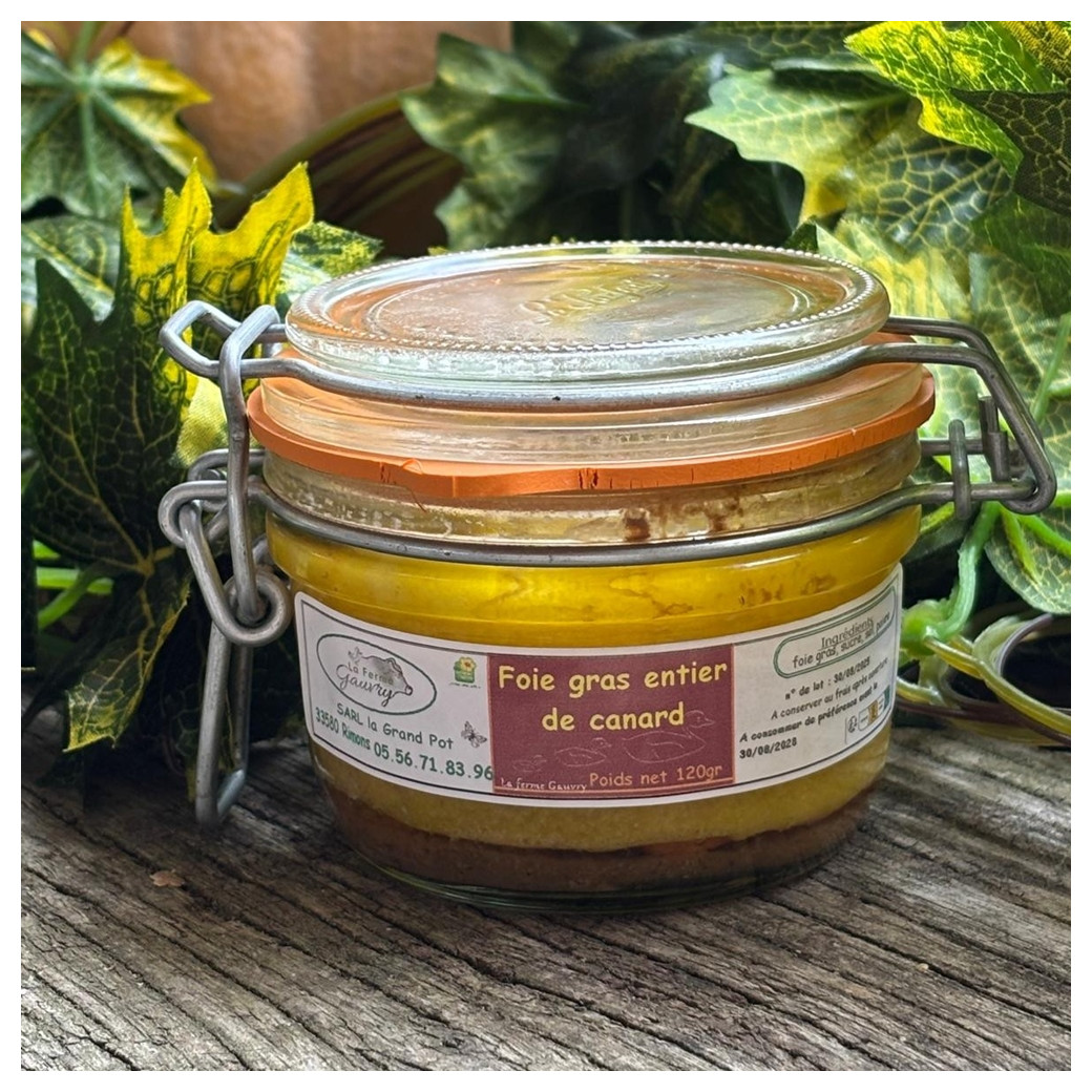 Foie gras de canard 120g (2 à 3 personnes)