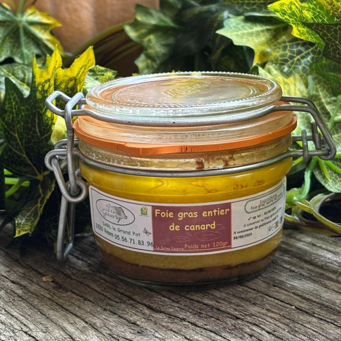 Foie gras de canard 120g (2 à 3 personnes)