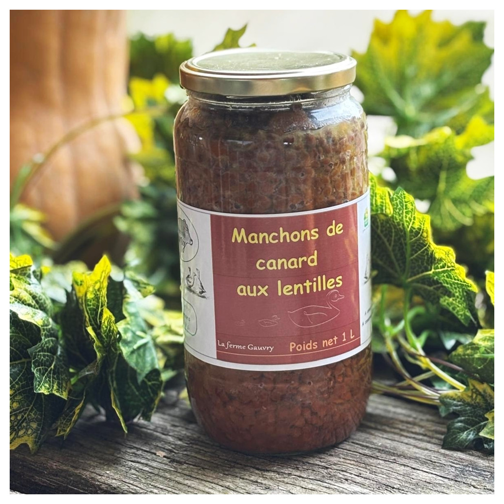 Manchons de canard aux lentilles 1L (3 à 4 personnes)