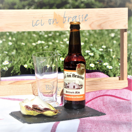 Bière ambrée artisanale...
