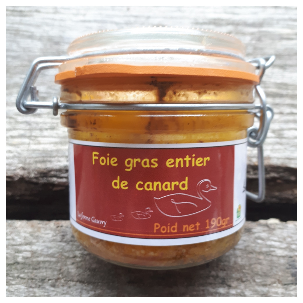 Foie gras de canard 190g (3 à 4 personnes)